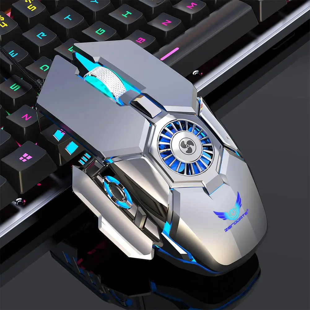 7 Keys Cooling Fan Gaming Mouse 6400DPI Silent LED Backlit USB Optical Ergonomic Gamer Mouse LOL Mice with Caple For Laptop PC
7 Keys Cooling Fan Gaming Mouse 6400DPI Silent LED Backlit USB Optical Ergonomic Gamer Mouse LOL Mice with Caple For Laptop PC