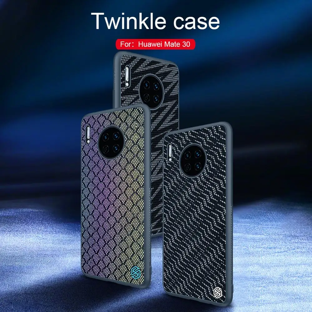 Блестящие огни для Huawei Mate 30 Mate30 мерцающий чехол Nillkin Жесткий ПК + Мягкий ТПУ