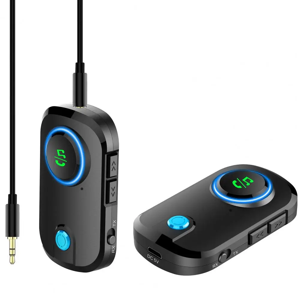 2 in 1 Wireless Bluetooth Audio Adapter V5.0 Bluetooth Receiver Transmitter for Cars TVs Speakers 
2 in 1 Wireless Bluetooth Audio Adapter V5.0 Bluetooth Receiver Transmitter for Cars TVs Speakers