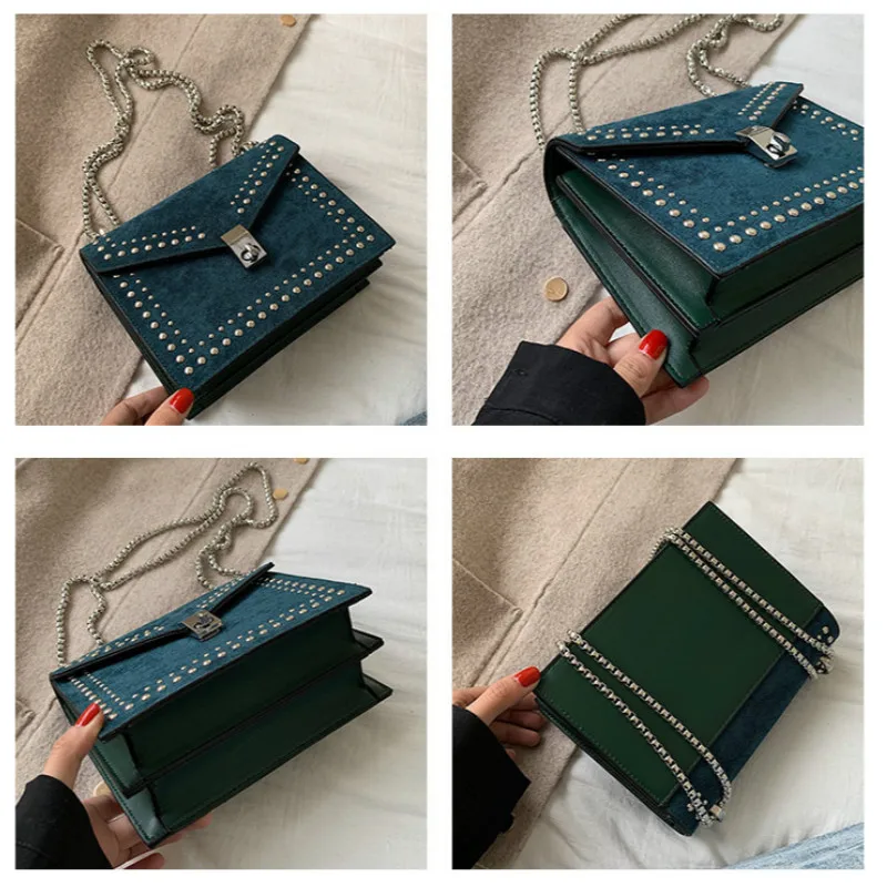 Scrub Leather Brand Designer Shoulder Simple Bags for Women 2020 Chain Rivet Luxury Crossbody Bag Female Fashion Small Handbags
Scrub Leather Brand Designer Shoulder Simple Bags for Women 2020 Chain Rivet Luxury Crossbody Bag Female Fashion Small Handbags