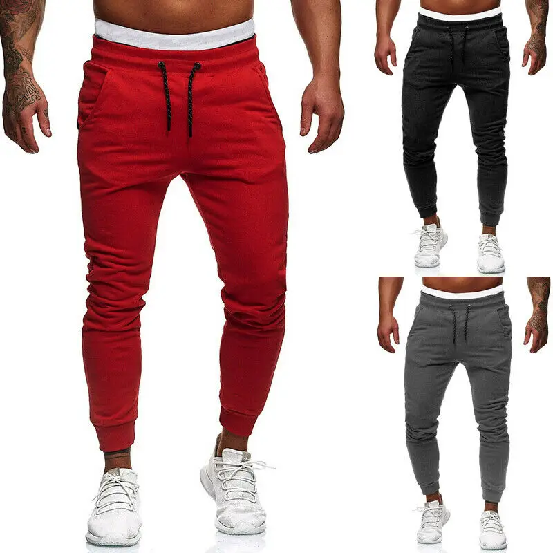 Men's Track Pants Slim Cuff Sport Trousers 2019 Newest Fashion Tracksuit Casual Plain Black Grey Red
Men's Track Pants Slim Cuff Sport Trousers 2019 Newest Fashion Tracksuit Casual Plain Black Grey Red