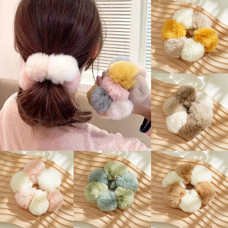 Woman Pompom Hair Ties Girls Elastic Hair Band Hair Accessories INS Hair Ball Fashion Two-color Korean Style Plush Hair Ring
Woman Pompom Hair Ties Girls Elastic Hair Band Hair Accessories INS Hair Ball Fashion Two-color Korean Style Plush Hair Ring