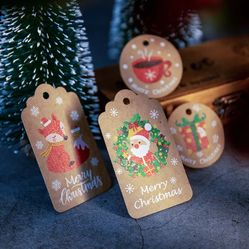 50Pcs Merry Christmas Kraft Paper Tags DIY Handmade Gift Wrapping Paper Labels Xmas Santa Claus Hang Tag Ornament
50Pcs Merry Christmas Kraft Paper Tags DIY Handmade Gift Wrapping Paper Labels Xmas Santa Claus Hang Tag Ornament