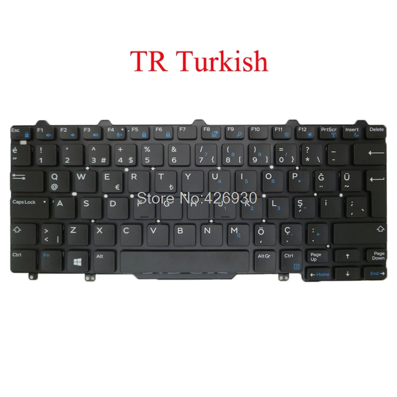 

TR Keyboard For DELL For Latitude 7350 E5250 E5270 E7250 E7270 E7450 E7470 3160 3150 TR Turkish SN7231 SG-63200-28A 08VRP9 8VRP9