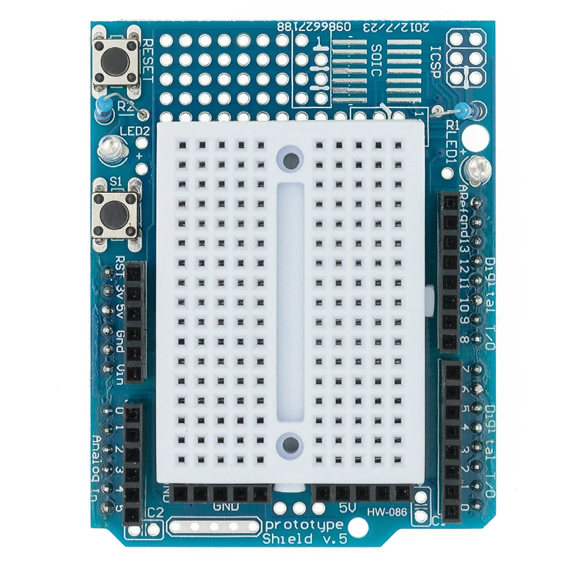 Плата расширения прототипа UNO Proto Shield, 10 шт./лот, с SYB-170 мини-макетной платой
Плата расширения прототипа UNO Proto Shield, 10 шт./лот, с SYB-170 мини-макетной платой