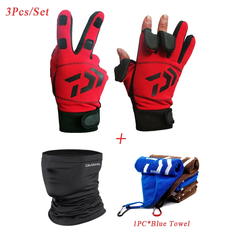 3PCS/ Set Flip Finger Fishing Gloves Fishing Equipment Set (Gloves, Fishing Scarf, Bait Towel) Cycling Face Neck Gaiter
3PCS/ Set Flip Finger Fishing Gloves Fishing Equipment Set (Gloves, Fishing Scarf, Bait Towel) Cycling Face Neck Gaiter