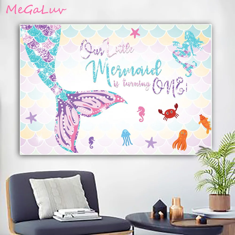 Mermaid Birthday Party Decoration Little Mermaid Party Background Kids Birthday Party Decor Backdrop Newborn Photo Studio Props
Mermaid Birthday Party Decoration Little Mermaid Party Background Kids Birthday Party Decor Backdrop Newborn Photo Studio Props