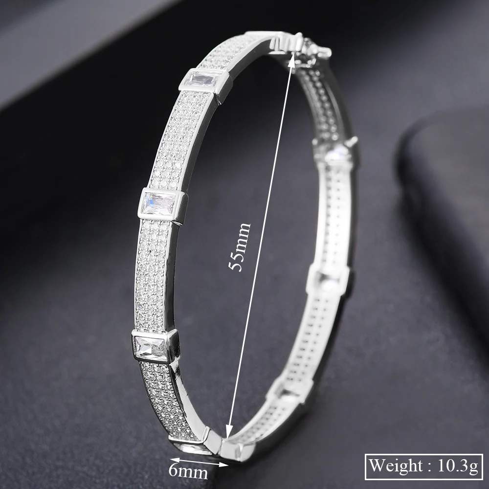 New Sweet Romantic Luxury Fashion Shiny Bangle Bracelet for Women Wedding Engagement Party Show Jewelry High Quality
New Sweet Romantic Luxury Fashion Shiny Bangle Bracelet for Women Wedding Engagement Party Show Jewelry High Quality