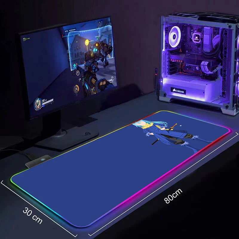 That Time I Got Reincarnated as a Slime Large Mousepad RGB Computer Mouse Pad Gamer Mause Pad LED Backlit Mat Keyboard Desk Mat
That Time I Got Reincarnated as a Slime Large Mousepad RGB Computer Mouse Pad Gamer Mause Pad LED Backlit Mat Keyboard Desk Mat