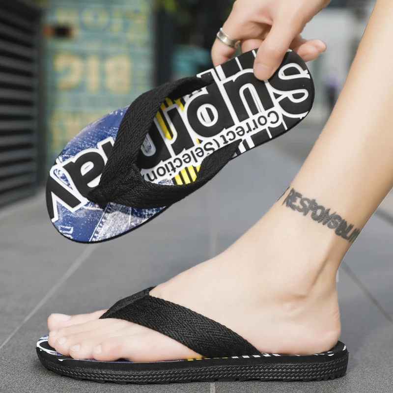 Summer new men's flip flops, fashionable beach slippersoutdoor home all-match non-slip wear-resistant casual sandals and slipper
Summer new men's flip flops, fashionable beach slippersoutdoor home all-match non-slip wear-resistant casual sandals and slipper