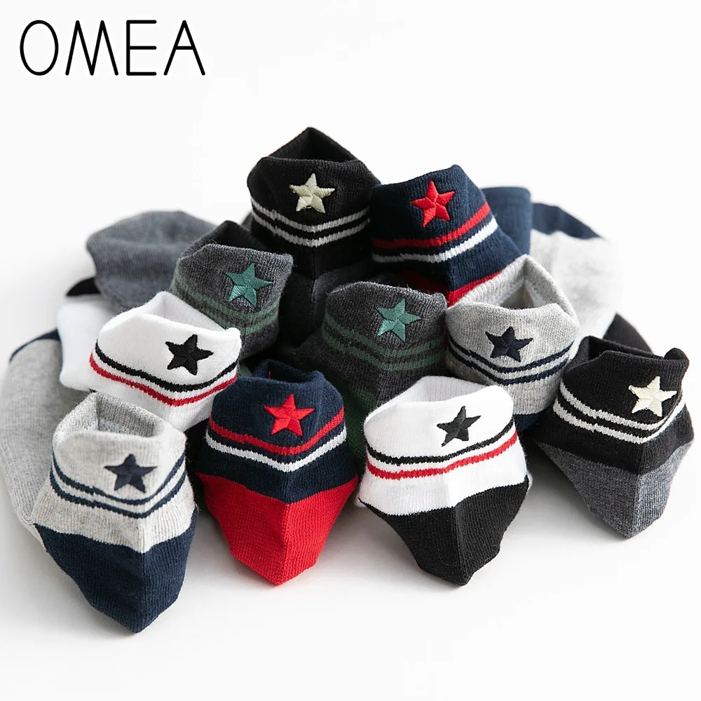 OMEA Men's Ankle Socks 5 Pairs Combed Cotton Boat Socks Low Cut Summer Socks Men Casual Sport Short Socks Star Pattern Sox Men
OMEA Men's Ankle Socks 5 Pairs Combed Cotton Boat Socks Low Cut Summer Socks Men Casual Sport Short Socks Star Pattern Sox Men