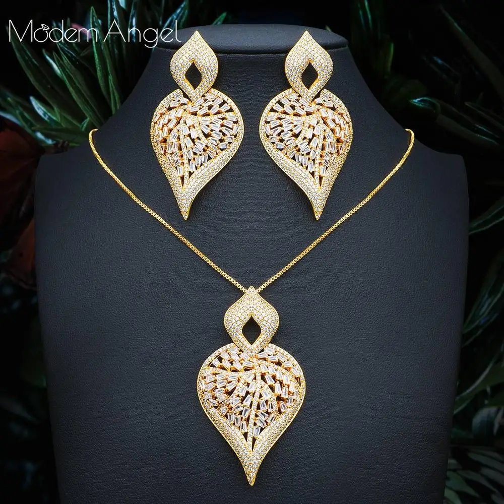 Роскошные Длинные серьги подвески ModemAngel с фианитами в форме сердца винтажное