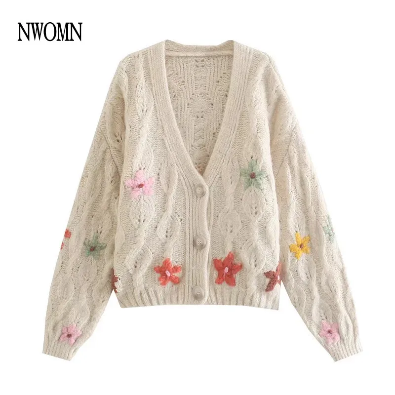 NWOMN Za Women Vintage Embroidery Cardigan Women Sweater 2021 Autumn Winter Long Sleeve Loose Buttons Woman Knit Jacket Chic Top
NWOMN Za Women Vintage Embroidery Cardigan Women Sweater 2021 Autumn Winter Long Sleeve Loose Buttons Woman Knit Jacket Chic Top