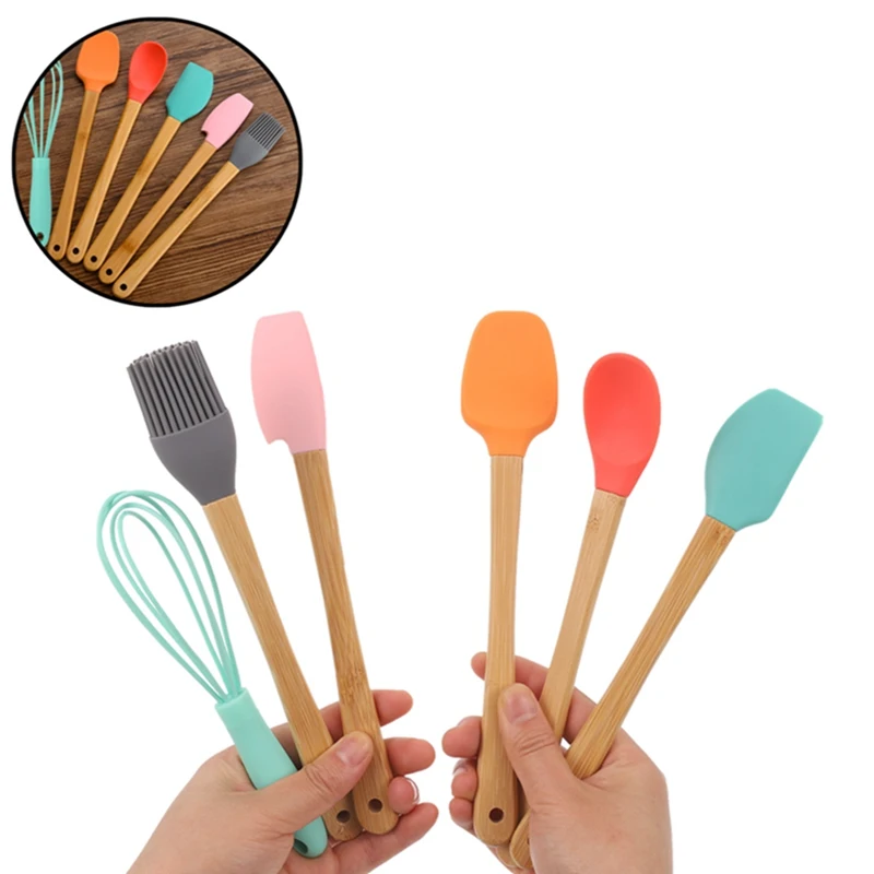 6pcs/set Baking Tools High Temperature Baking Tools-mini Silicone Kitchenware + Whisk Kitchen Utensil Set For Baking, Cooking
6pcs/set Baking Tools High Temperature Baking Tools-mini Silicone Kitchenware + Whisk Kitchen Utensil Set For Baking, Cooking
