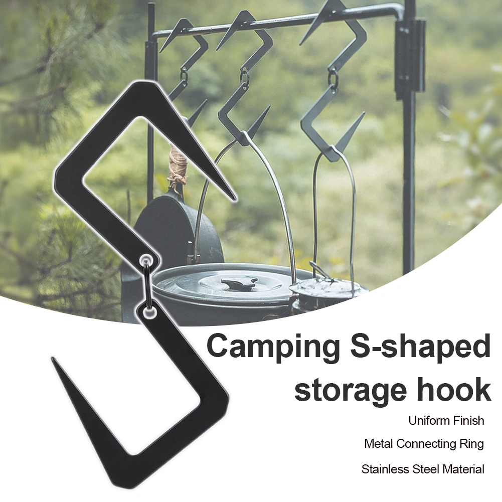 Stainless Steel S-Shape Hook Outdoor Camping Connection Buckle Kitchen Bedroom Multi-function Railing Hanging ToolProducts
Stainless Steel S-Shape Hook Outdoor Camping Connection Buckle Kitchen Bedroom Multi-function Railing Hanging ToolProducts