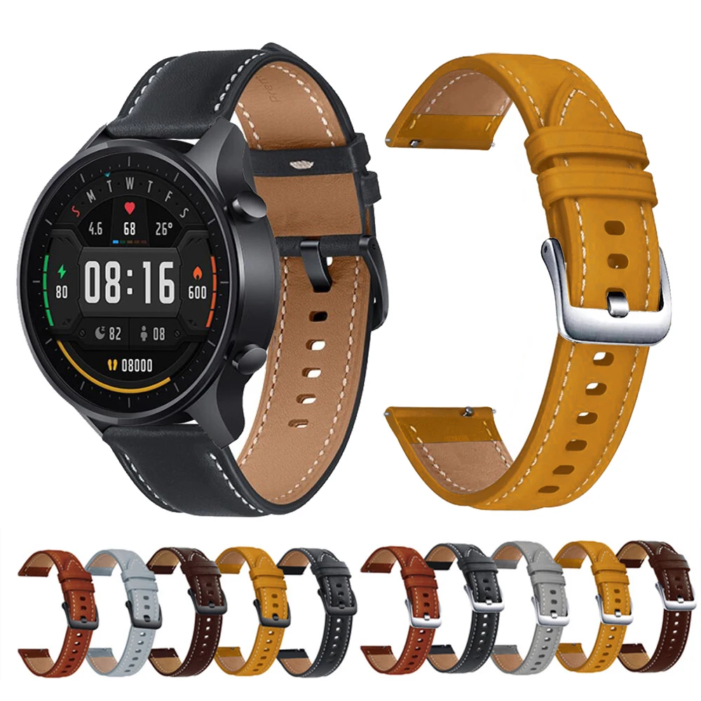 Ремешок из натуральной кожи для Xiaomi Mi Watch, цветной сменный Браслет для смарт-часов, 22 мм, для Huami Amazfit Startos GTR 2 2E
Ремешок из натуральной кожи для Xiaomi Mi Watch, цветной сменный Браслет для смарт-часов, 22 мм, для Huami Amazfit Startos GTR 2 2E