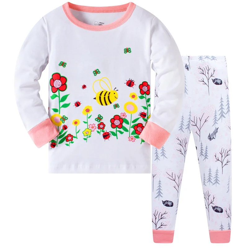 Flower Girl Pajamas Set Floral Baby Girls Long Sleeve Cotton Cartoon Pajamas Set Toddler Clothes Kids Sleepwear
Flower Girl Pajamas Set Floral Baby Girls Long Sleeve Cotton Cartoon Pajamas Set Toddler Clothes Kids Sleepwear