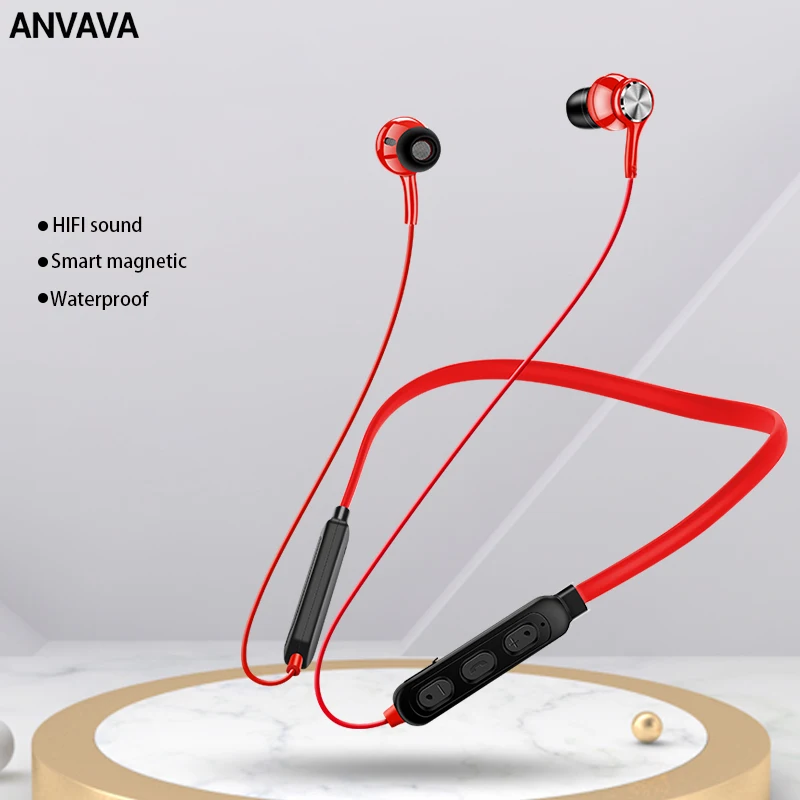 Беспроводные Hi-Fi наушники ANVAVA стереонаушники Bluetooth мини-гарнитура с басами