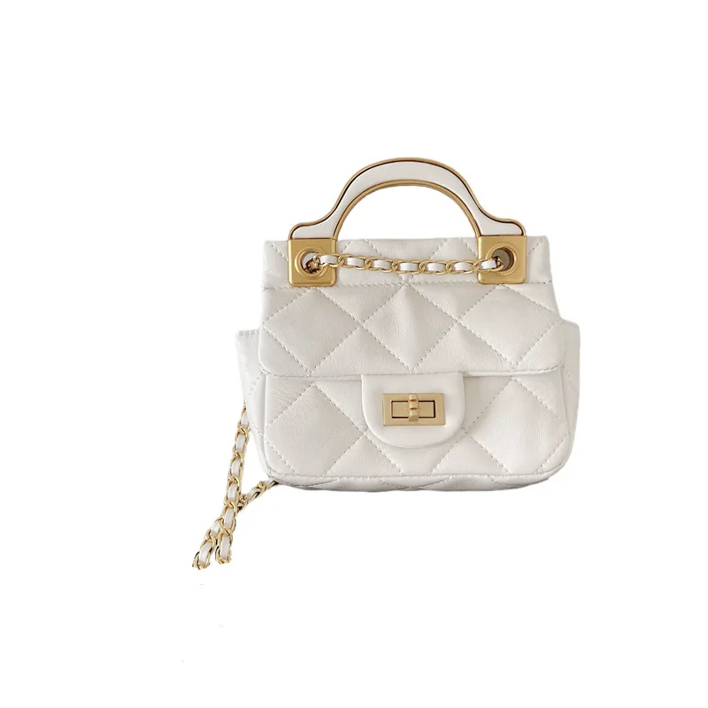 Sheepskin Ringbone Chain Bag Versatile Perfume Mini Messenger Bag Mobile Phone Bag Leather Armpit Bag
Sheepskin Ringbone Chain Bag Versatile Perfume Mini Messenger Bag Mobile Phone Bag Leather Armpit Bag