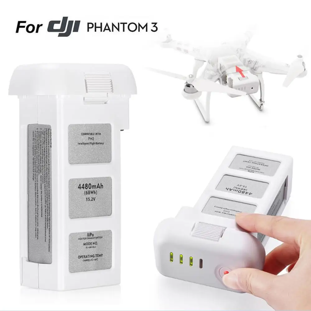 15,2 в 4480 мАч для интеллектуальной батареи LiPo DJI Phantom 3 Pro Advanced Standard
15,2 в 4480 мАч для интеллектуальной батареи LiPo DJI Phantom 3 Pro Advanced Standard