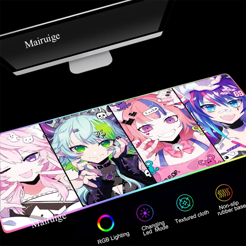 MRGBEST Anime Colorful Gaming RGB LED Light Mouse Mat Computer Soft Mousepad Anti-slip Mouse Pad Keyboard Desk Mat
MRGBEST Anime Colorful Gaming RGB LED Light Mouse Mat Computer Soft Mousepad Anti-slip Mouse Pad Keyboard Desk Mat