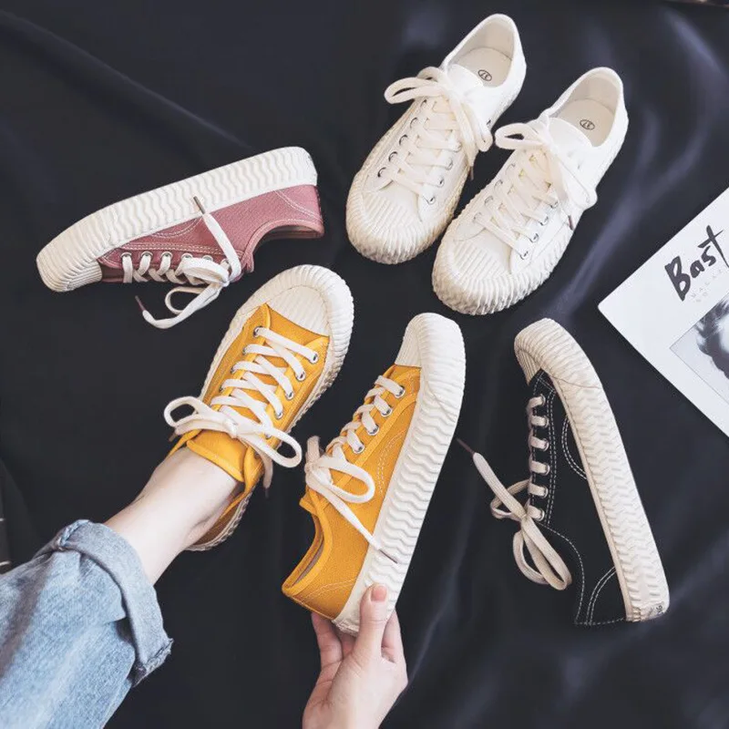 2020 Spring Summer New All-match Canvas Shoes Women Casual Board Shoes Biscuit Shoes Women Sneakers Flat Sports Running Shoes
2020 Spring Summer New All-match Canvas Shoes Women Casual Board Shoes Biscuit Shoes Women Sneakers Flat Sports Running Shoes