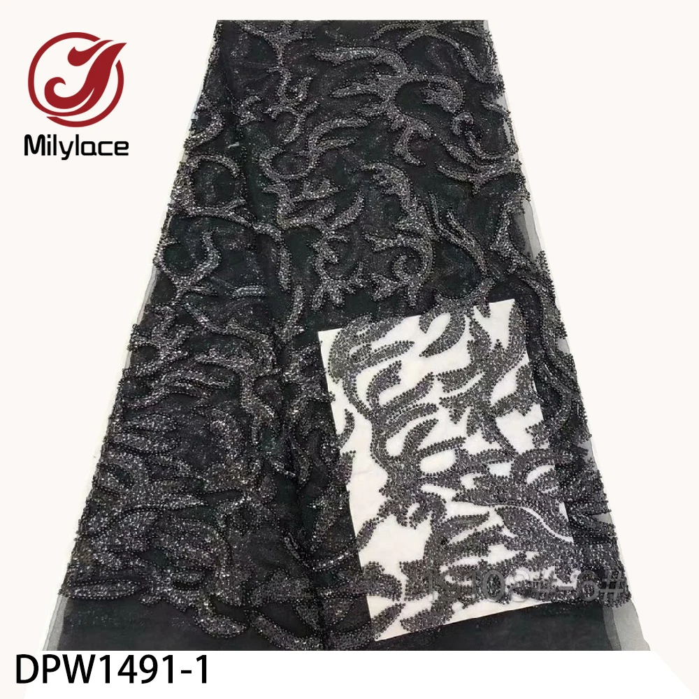 2020 New African Lace Fabric High Quality French Nigerian Beads Sequins Embroidered Tulle Lace Fabric for Dress DPW1491
2020 New African Lace Fabric High Quality French Nigerian Beads Sequins Embroidered Tulle Lace Fabric for Dress DPW1491