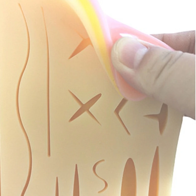 Skin Suture Practice Silicone Pad with Wound Simulated Training Kit Teaching Equipment Needle Scissors Tool Kit
Skin Suture Practice Silicone Pad with Wound Simulated Training Kit Teaching Equipment Needle Scissors Tool Kit
