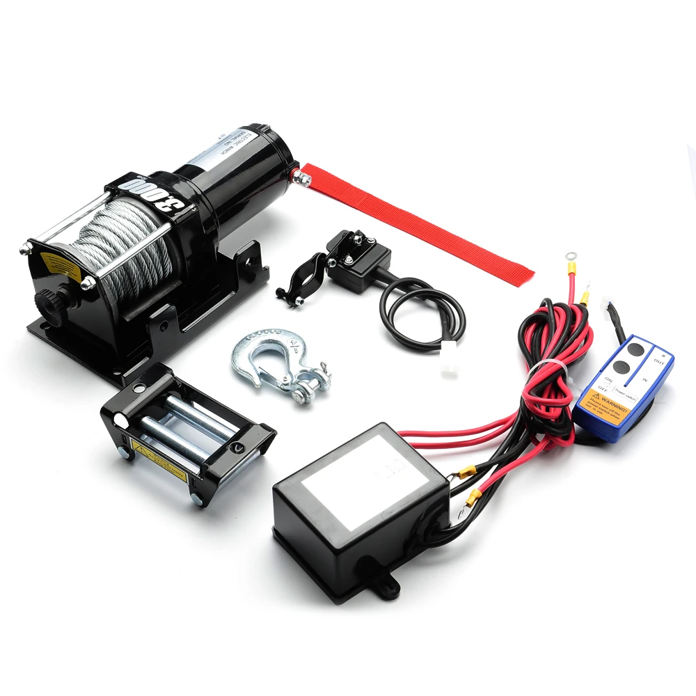 DE Electric Winch 3000lbs With Power Terminal Fairlead Bold Wire Rope Outdoor Lifting Tool Easy To Operate
DE Electric Winch 3000lbs With Power Terminal Fairlead Bold Wire Rope Outdoor Lifting Tool Easy To Operate