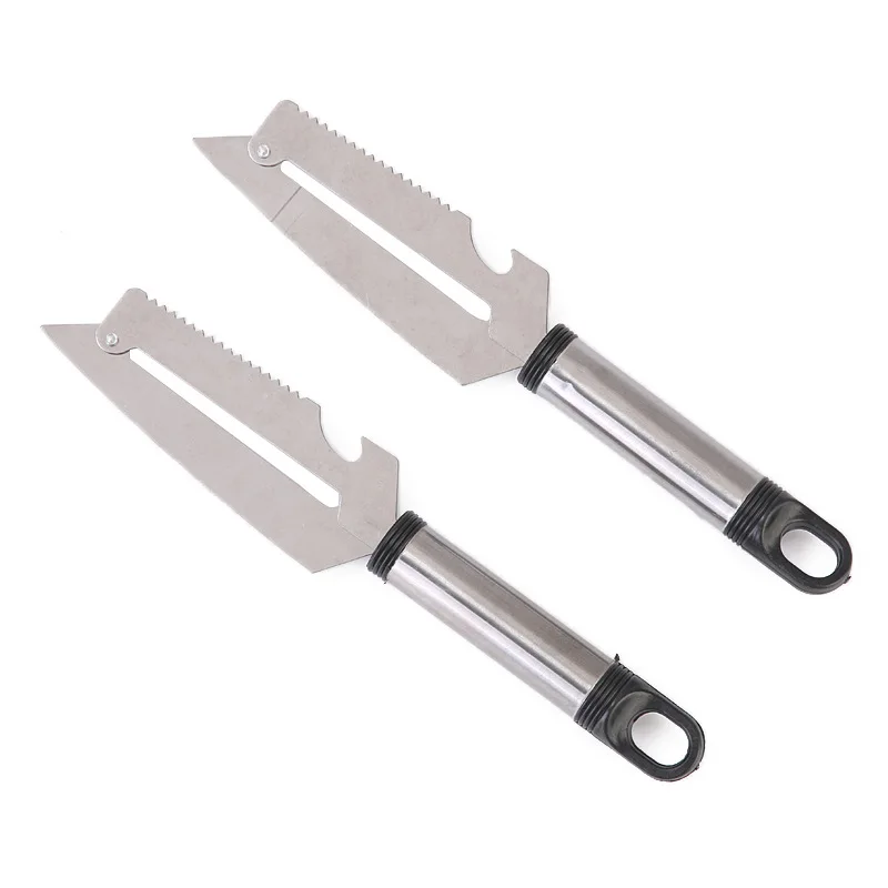Kitchen multifunctional stainless steel paring knife Fruit and vegetable peeler Cutter Corkscrew multi-purpose planer Delinx
Kitchen multifunctional stainless steel paring knife Fruit and vegetable peeler Cutter Corkscrew multi-purpose planer Delinx