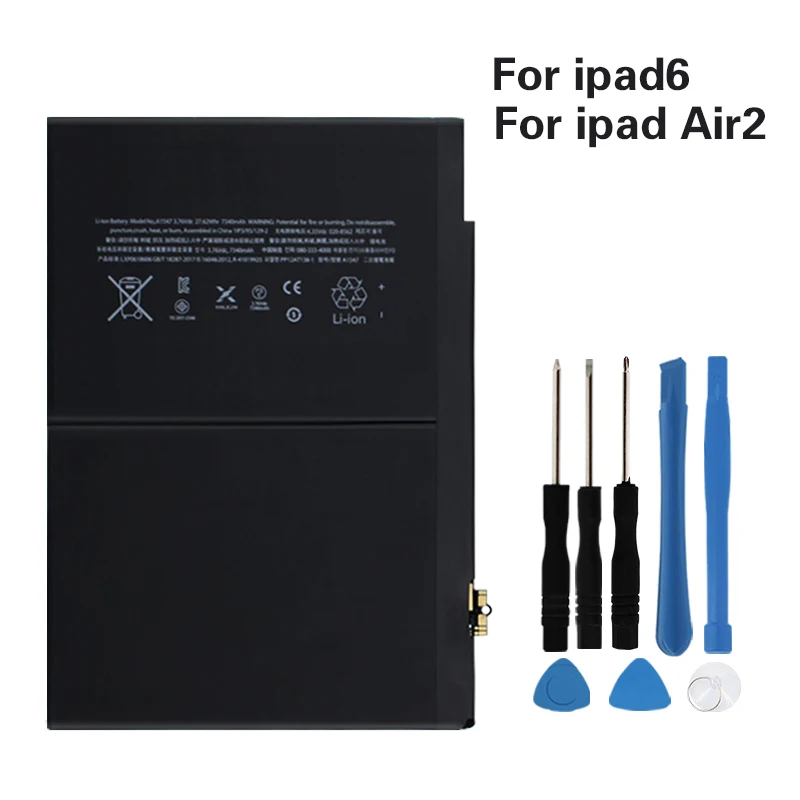 OHD Оригинальный планшет с большой емкостью A1547 для Apple iPad Air 2 ipad 6 A1566 A1567 7340mAh +