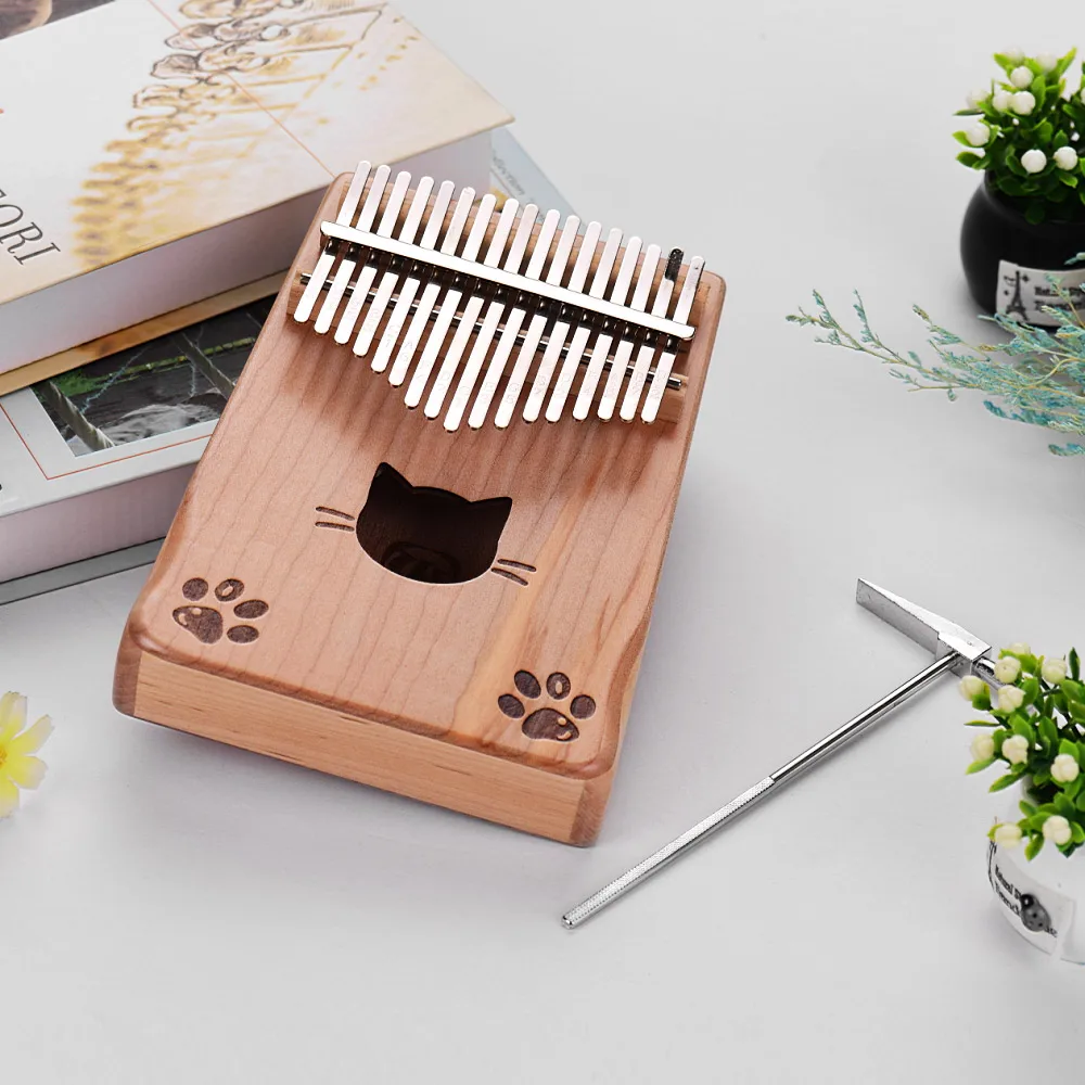 Уолтер. t Портативный 17 клавишным Kalimba игрушечное пианино Mbira клена с сумкой для