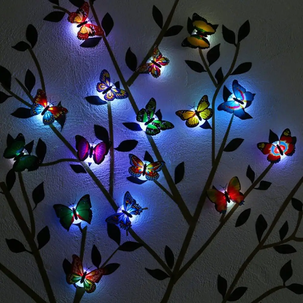 LED Night Light Colorful Changing Light Butterfly Wall Stickers for Home Room Party Supplies Kid Room Bedroom Decor Hot Sale
LED Night Light Colorful Changing Light Butterfly Wall Stickers for Home Room Party Supplies Kid Room Bedroom Decor Hot Sale