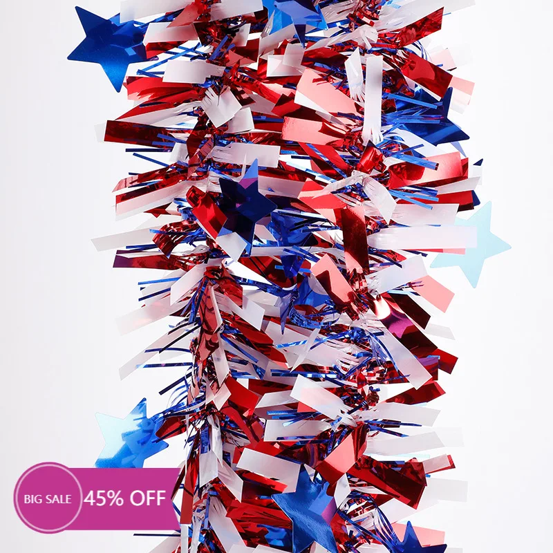 2M American Independence Day Color Bar Banner Latte July 4th Anniversary Celebration Party Decoration Blue White Red Streamers
2M American Independence Day Color Bar Banner Latte July 4th Anniversary Celebration Party Decoration Blue White Red Streamers