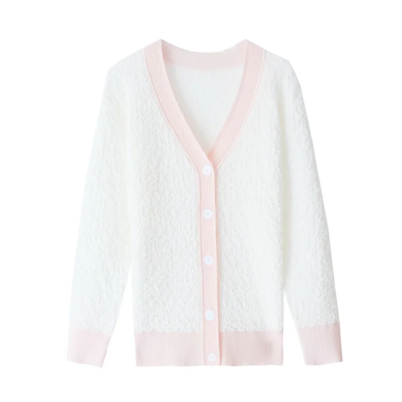 Fannic 2020 Winter Fashion Solid Color Long Sleeve V-Neck Loose Knitted Cardigan Single-Breasted Sweater Women
Fannic 2020 Winter Fashion Solid Color Long Sleeve V-Neck Loose Knitted Cardigan Single-Breasted Sweater Women