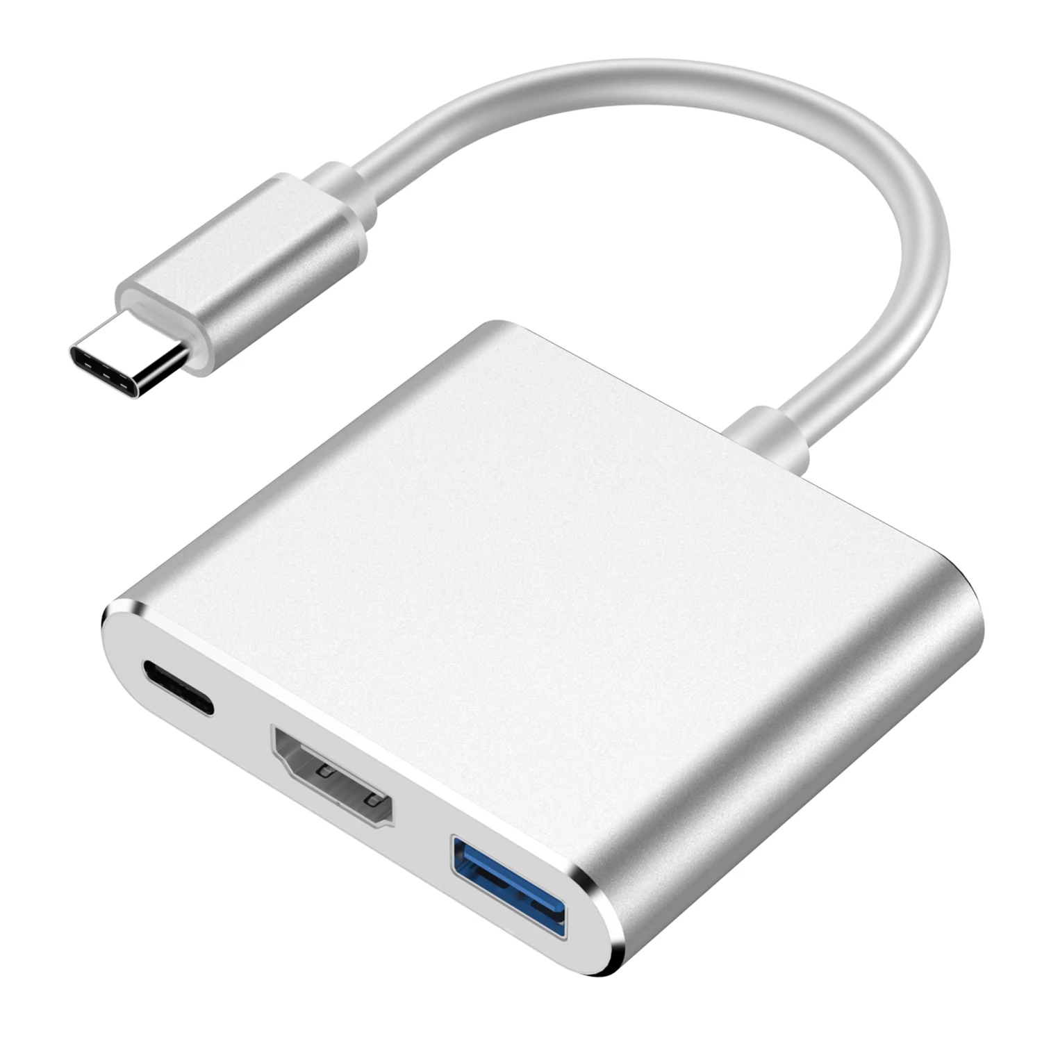 Hot Selling New Arrival 3 in 1 Adapter USB 3.1 Type C to Hdmi+USB 3.0+Type C Hub
Hot Selling New Arrival 3 in 1 Adapter USB 3.1 Type C to Hdmi+USB 3.0+Type C Hub