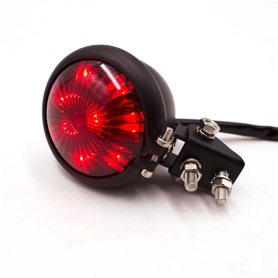 Motorcycle 12V LED Red Motorcycle Tail Light Adjustable Motorbike Brake Rear Lamp Taillight for Chopper Cafe Racer
Motorcycle 12V LED Red Motorcycle Tail Light Adjustable Motorbike Brake Rear Lamp Taillight for Chopper Cafe Racer
