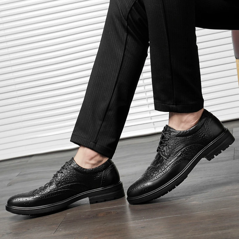Spring Classic Business Luxury Genuine Leather Men Formal Crocodile Shoes Oxfords Footwear Suit Black Wedding Dress Oxford
Spring Classic Business Luxury Genuine Leather Men Formal Crocodile Shoes Oxfords Footwear Suit Black Wedding Dress Oxford