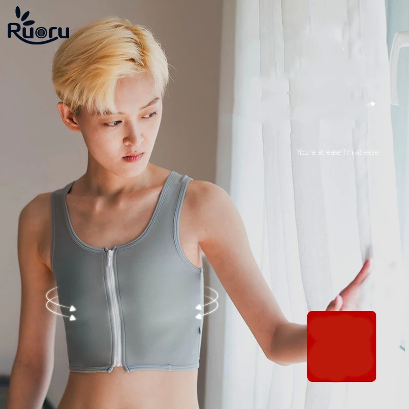 Ruoru Ice Bamboo Binder Trans Tomboy нагрудный зажим для груди Tran жилет повседневные формовочные
