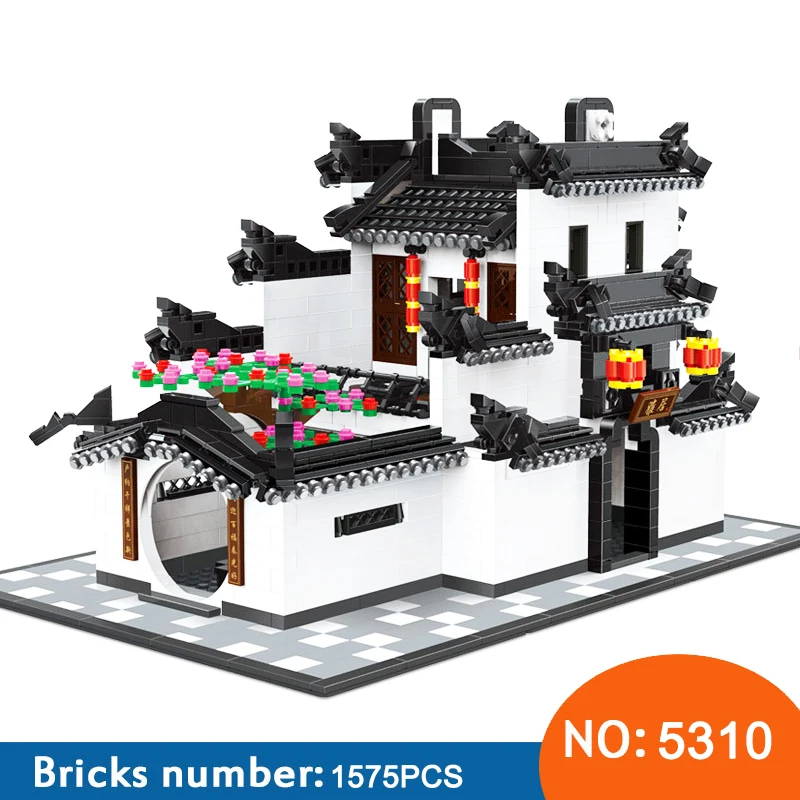 WANGE 5310 5311 Building Blocks CHINA HUI-STYLE Architecture 1575pcs DIY Bricks Educational Funny Kids Toys for Children gifts 
WANGE 5310 5311 Building Blocks CHINA HUI-STYLE Architecture 1575pcs DIY Bricks Educational Funny Kids Toys for Children gifts