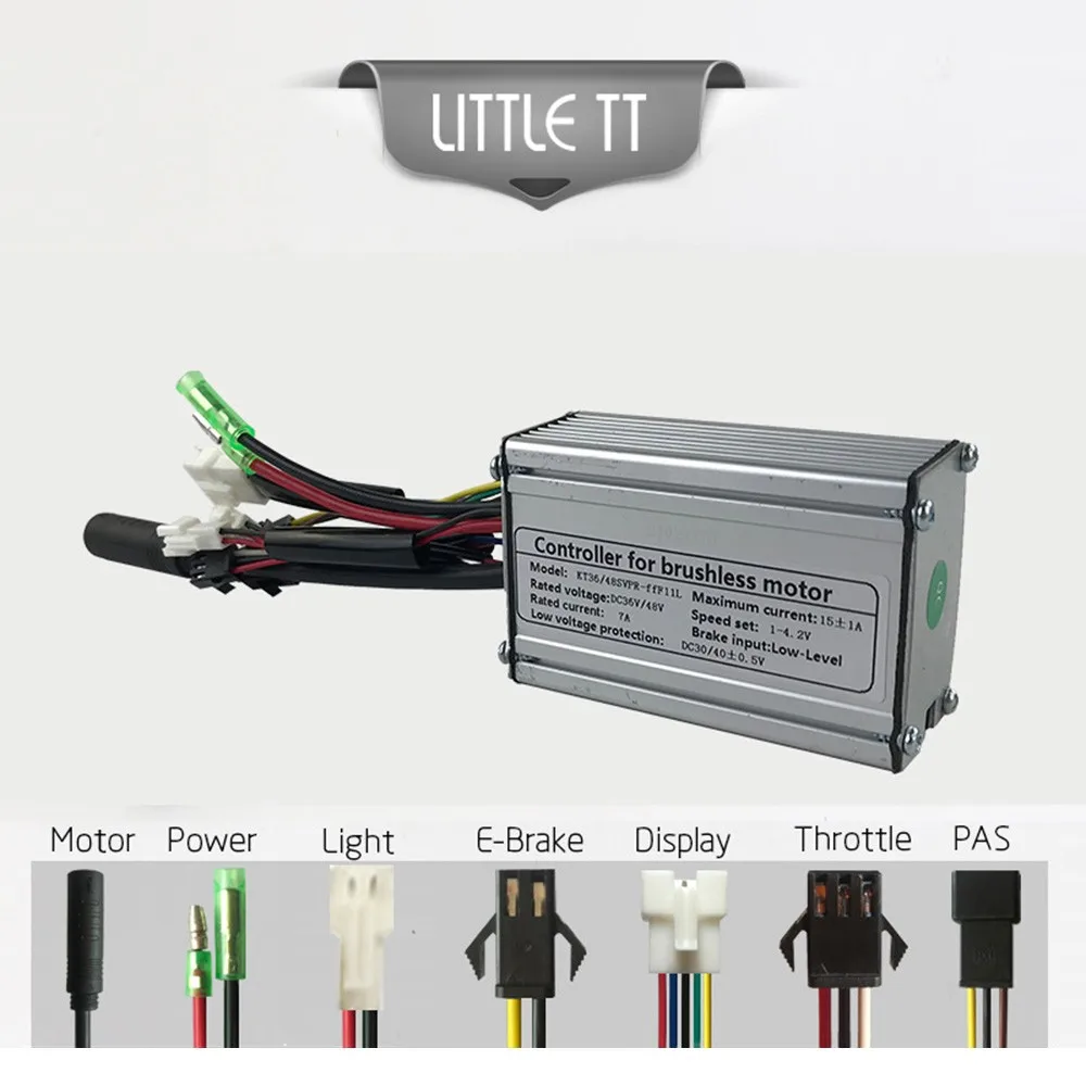 36/48V KT-15A Electric Bike Square Wave Controller 6mos SM Controller With Lightline For 250-350W Brushless Motor
36/48V KT-15A Electric Bike Square Wave Controller 6mos SM Controller With Lightline For 250-350W Brushless Motor