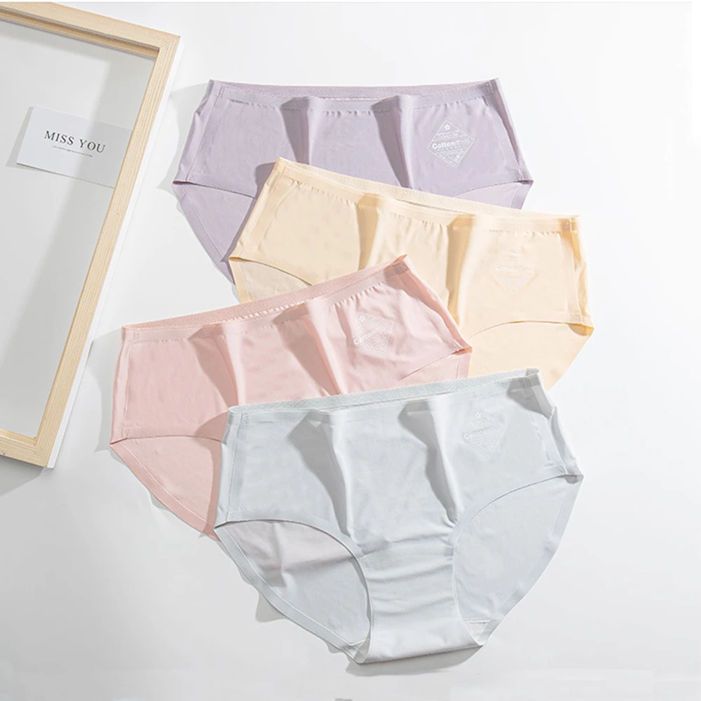 Women Seamless Mid Waist Underwear Panties Ice Silk Breathable Comfortable Briefs Lingerie Summer Wear Skin-Friendly Underpant
Women Seamless Mid Waist Underwear Panties Ice Silk Breathable Comfortable Briefs Lingerie Summer Wear Skin-Friendly Underpant