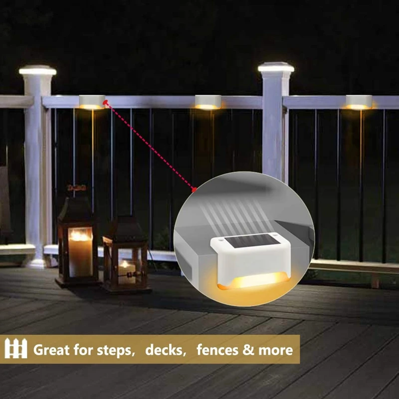 New Solar Deck Lights 16 Pack Fence Post Solar Lights for Patio Pool Stairs Step and Pathway, Weatherproof Led Deck Lights
New Solar Deck Lights 16 Pack Fence Post Solar Lights for Patio Pool Stairs Step and Pathway, Weatherproof Led Deck Lights