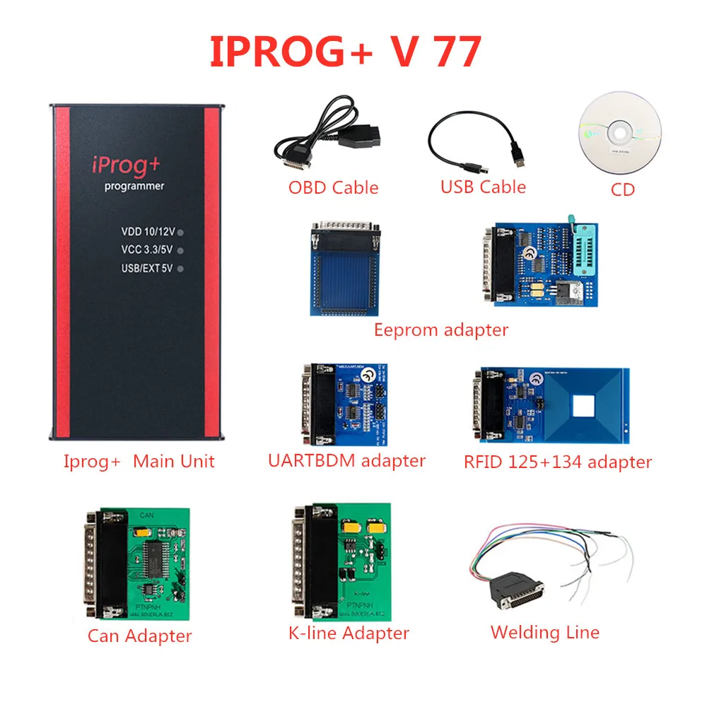 Программатор Iprog + V84 Pro поддержка IMMO коррекция пробега сброс подушки безопасности