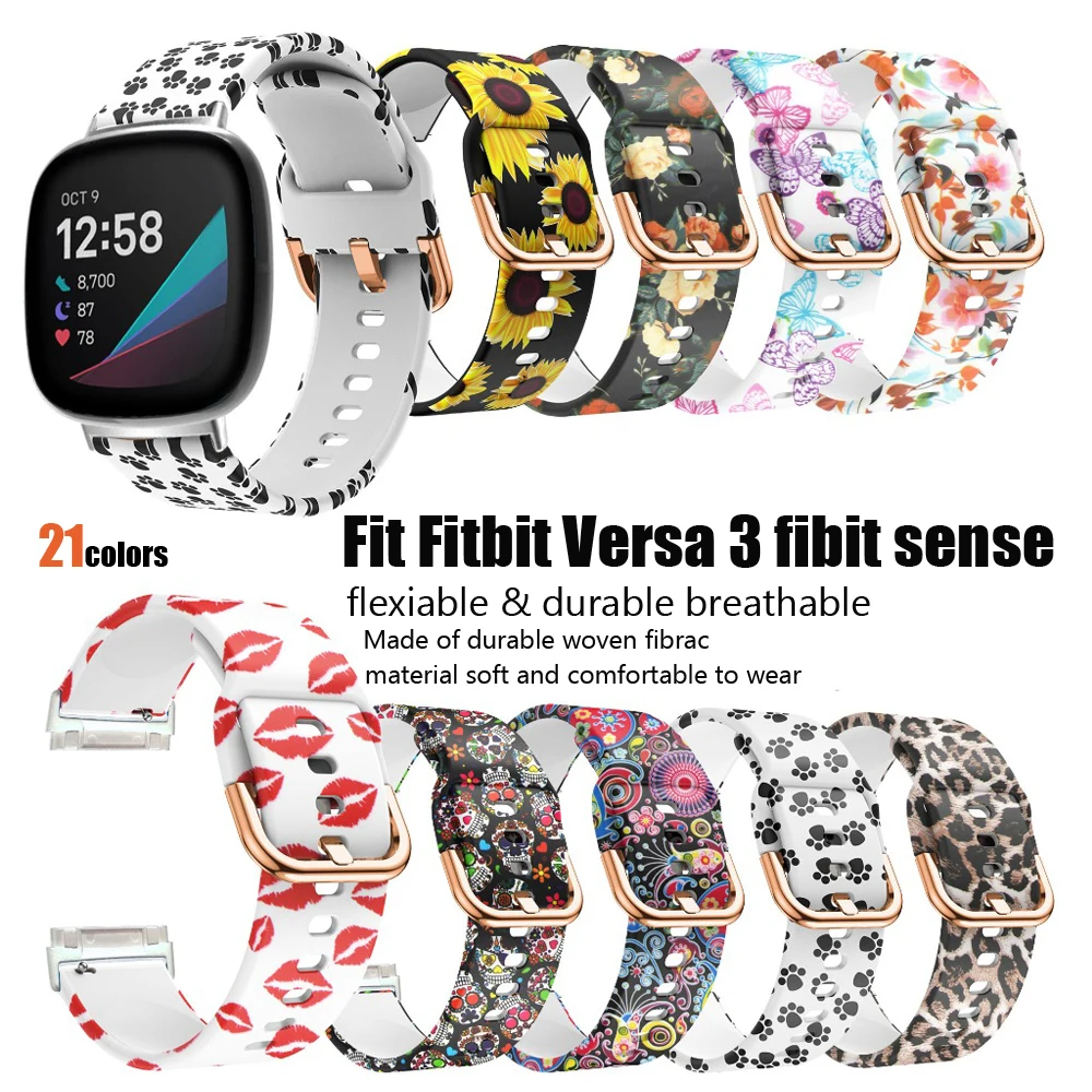 Silicone Strap for Fitbit Versa 4 3 Sense Watch Bands Replacement Wrist belt for Fitbit versa3 Smart Watch Bracelets Accessories
Silicone Strap for Fitbit Versa 4 3 Sense Watch Bands Replacement Wrist belt for Fitbit versa3 Smart Watch Bracelets Accessories