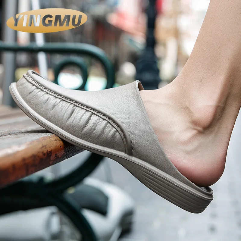 2021 summer indoor and outdoor wear men's fashion soft bottom half slippers at home
2021 summer indoor and outdoor wear men's fashion soft bottom half slippers at home