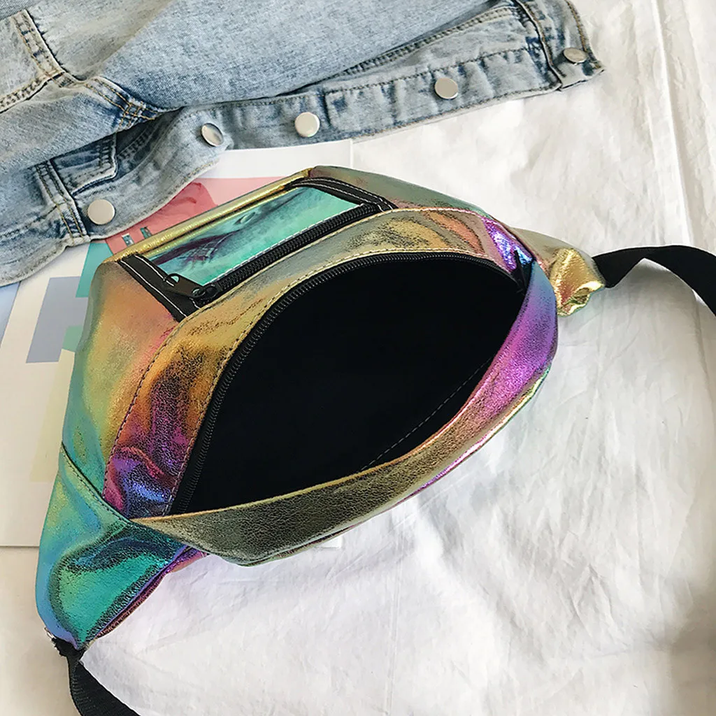 Holographic Fanny Pack Laser Belt Bag Reflective Waist Bag Pu Purse Chest Phone Pouch Travel Waist Packs Chest Bag Bolsas Mujer
Holographic Fanny Pack Laser Belt Bag Reflective Waist Bag Pu Purse Chest Phone Pouch Travel Waist Packs Chest Bag Bolsas Mujer