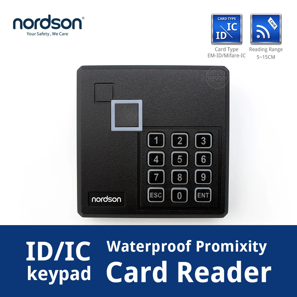 Nordson оригинальный водонепроницаемый IP65 ID/IC Wiegand 26 считыватель карт
