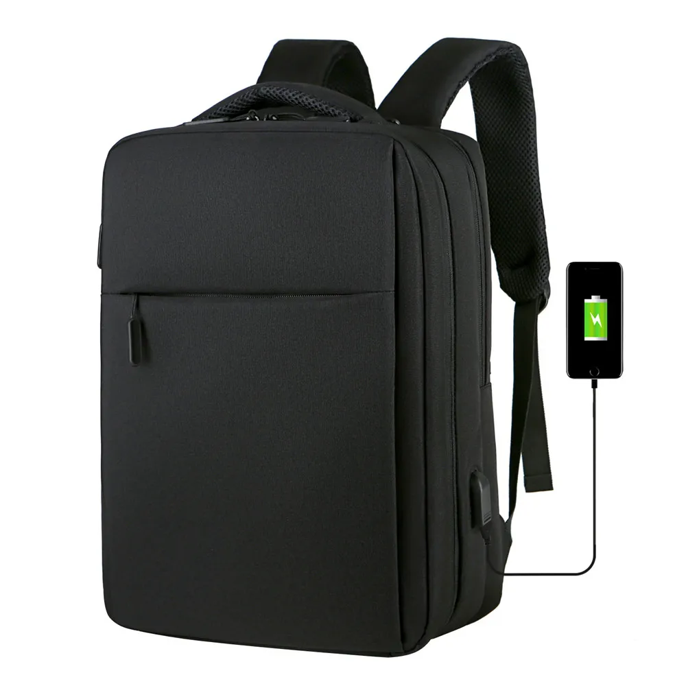 Фото Мужской рюкзак с защитой от кражи и USB портом для зарядки 15 6 дюйма|Мужские