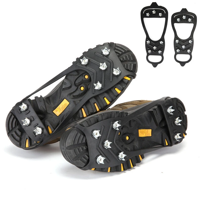 1 Pair Professional Climbing Crampons 8 Studs Anti-Skid Ice Snow Camping Walking Shoes Spike Grip Outdoor Equipment 
1 Pair Professional Climbing Crampons 8 Studs Anti-Skid Ice Snow Camping Walking Shoes Spike Grip Outdoor Equipment